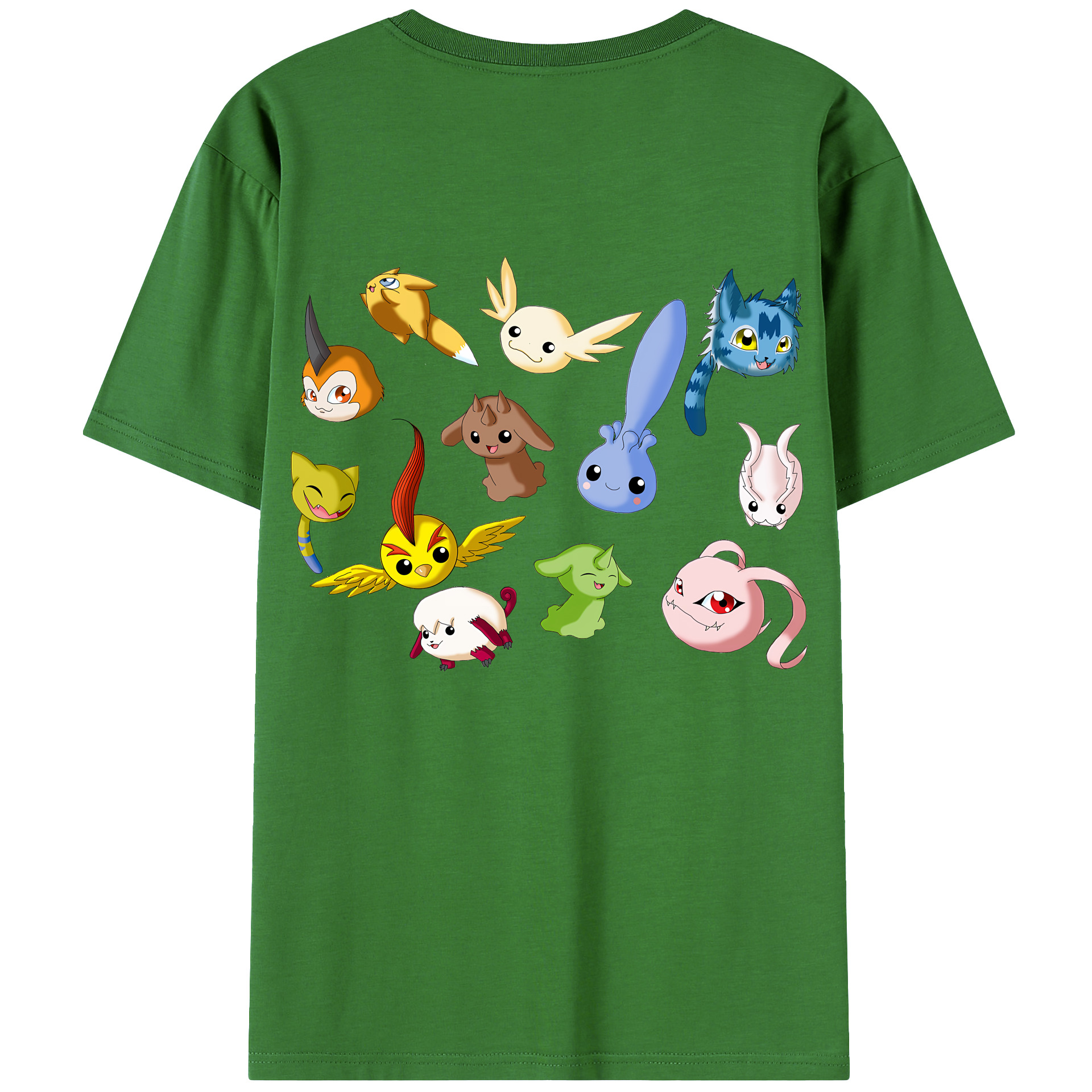 （画像用） Digimon デジタルモンスター/デジモン レディース半袖Tシャツ(バックプリント)